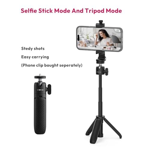 ULANZI MT88 Compact Travel Tripod - Portable Mini Tripod With 1/4 Inch Screw, Vlogging Mount - Compatible With DJI Pocket 3/Pocket 4, Insta 360 X5, DJI Osmo Action 5/4/3, Other Action Cameras — view 4