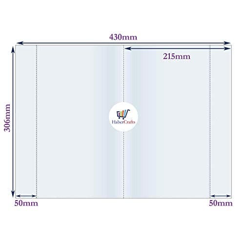 A4 Book Cover Plastic Exercise Book Covers Clear School Notebook Protector Cover Film Transparent Jacket Protective Sleeve Books 30cm x 21cm (A4 Size - Pack of 3) — view 2