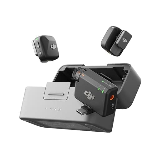 DJI Mic Mini (2 TX + 1 RX + Charging Case), Ultralight, Detail-Rich Audio