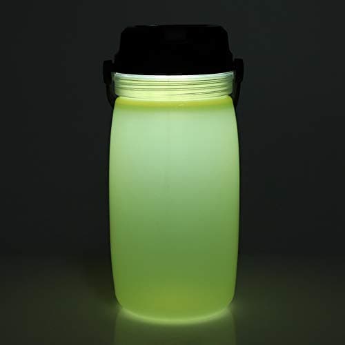 NinGYiYan Solar Charger Water Bottle, Power Bank, LED Lamp, 600ml Large Capacity, Adjustable Light, USB Interface for Outdoor Activities (Yellow) — view 4