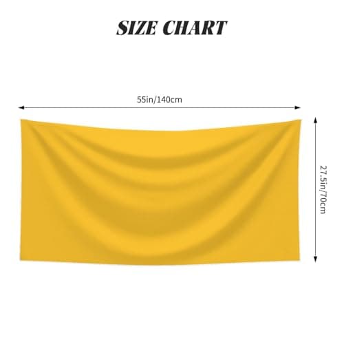 POEZJZW Solid Color Gold Oversized Beach Towels For Travel Quick Dry Towels For Swimmers Bath Towel Sand Proof 27.5 X 55 In — view 2