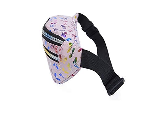 Estwell Bum Waist Bag for Women Girls Fashion PU Leather Waterproof Ladies Festival Fanny Pack Lightweight Hip Pouch Travel Holiday Waist Pack Shiny Bumbag — view 5