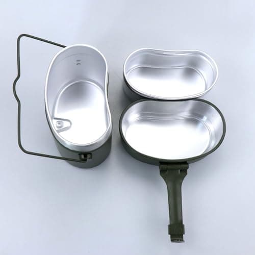 BildeeMait Camping Mess Kit 3 Low-bulk Aluminum Multi-purpose — view 3