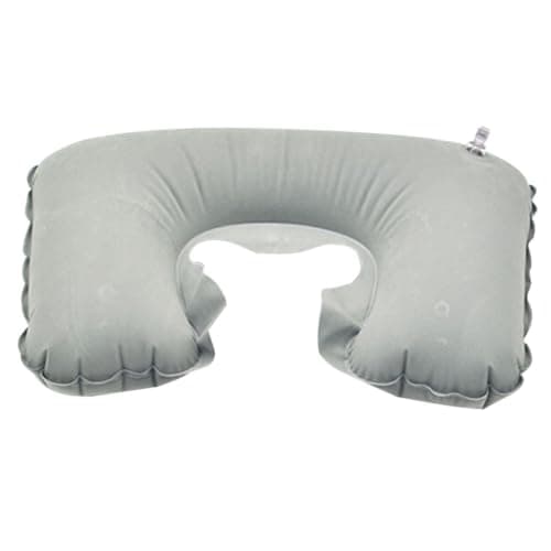MAGICLULU Inflatable Random Color 4pcs U Shaped Travel Pillow Neck Pillow with Micro-velvet Fabric Comfortable and Portable for Airplane and Home Use