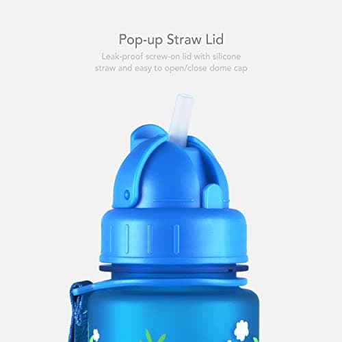 LittleLife Children's Bottle | Easy-Access Lid & Straw, 400ml, Dinosaurs — view 6
