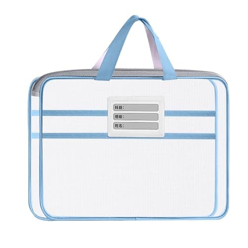 Important Document Organizer Zipper Mesh Storage with Handle — view 6