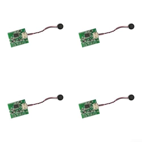 Ai Offline Voice Controlled Switch Board For 3v 5v Night Light Sound Activated Module Dc 3.7v For Battery Powered Green Pcb 22mm Pack Of 4