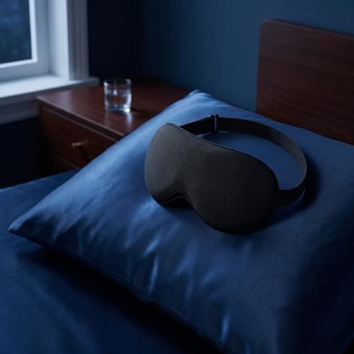 Sleep Mask Light Blocking Eye Mask for Sleeping Men and Women, 3D Contoured Cup Sleeping Mask with Zero Eye Pressure, Ultra Soft Comfortable Blindfold for Side Sleepers, Travel Essentials — view 5