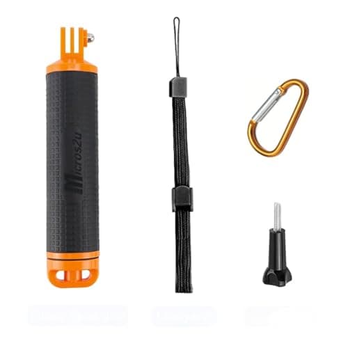 micros2u Waterproof Floating Handle (updated v2) Hand Grip. Compatible with GoPro Hero 13 12 11 10 9 8 7 6 5 4 3, Mini, DJI Osmo, Max, Insta360 + other Action Cameras — view 6