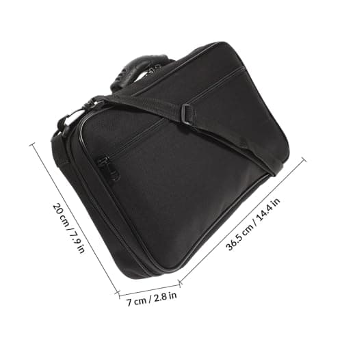 FUTUREORYY Portable Oboe Case Suitable for Travel and Performance High-end Appearance and Bag Set with Internal Slot Design, Black Pu and Canvas Material, Practical Protection for Oboe — view 2