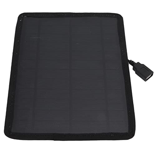 TOUISEDGI Solar Panel, Solar Panel 5.3W 6V USB Output Low Attenuation Camouflage Monocrystalline Solar Battery Charger for Outdoor Travel