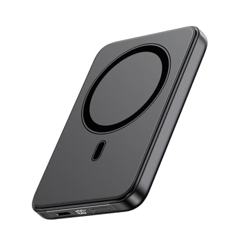 Riapow Magnetic Power Bank 10000mAh, Slim Magnet Wireless Portable Charger