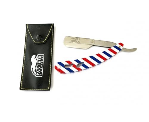Stainless Steel Cut Throat Razor Trimmer For Men & Women Beard Shaving Razor Barber Hair Remover Shaver Beard Grooming Kit Cut Throat Shaving Single Blade Razor for Mens