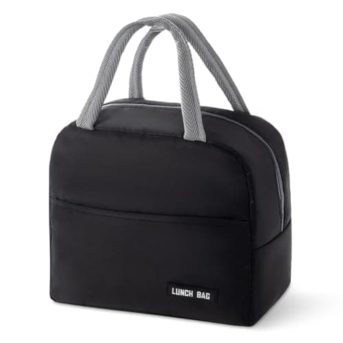Aucuu Lunch Bag, Insulated Lunch Bag, Waterproof Leak-Proof Lunchbag, Foldable Picnic Bag, Lunch Cooler Bags for Women, Men, Kids and Students Travel Picnic School