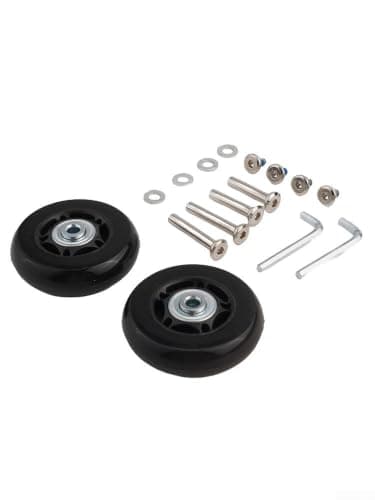 Rubber Suitcase Rollers Repair Kit with Double Bearings(64mm*18mm) — view 4