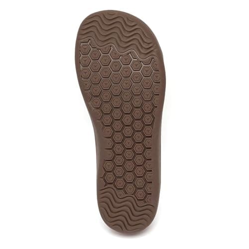 HOBIBEAR Womens Mens Wide Minimalist Barefoot Fashion Trainers Zero Drop Shoes Dark Brown — view 4
