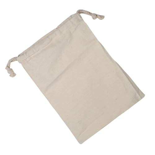 Rengue Small Canvas Laundry Bag, Laundry Bags Plain Cotton Washable Reusable Drawstring Storage Sack for Travel Sleeping Bag Linen Basket Liner Hamper Liner,10 * 12cm Small (30 * 40cm) — view 2