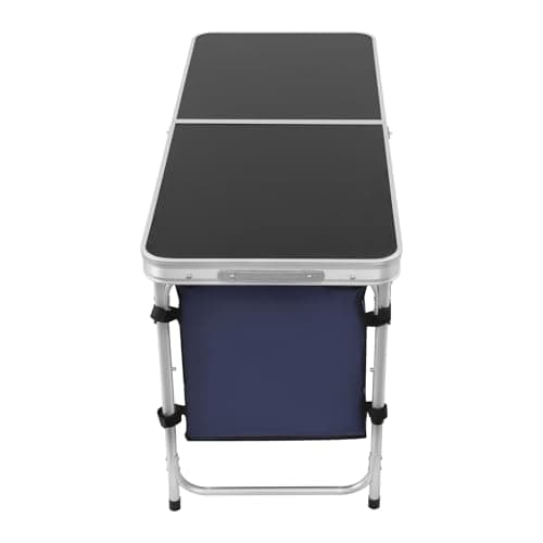 panfudongk Folding Camping Table,Camping Cupboards And Storage Folding Camping Kitchen Unit With Dual Panels Und Adjustable Legs For Outdoor, Hiking, Picnic,120 * 47 * 70cm — view 6