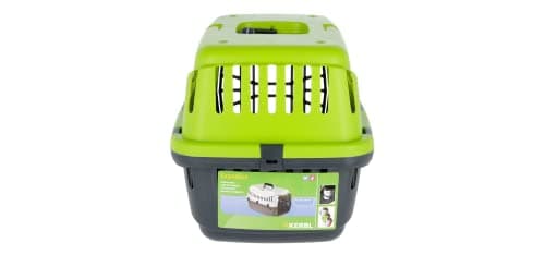 Kerbl Transport Box Expedion with Plastic Door, 45x 30 x 30 cm, Green/ Dark Grey — view 4