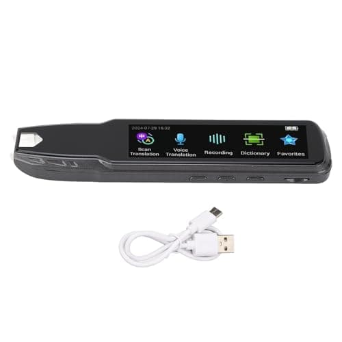 Cocoarm Translator Pencil with Text Recognition Scanner, Sustainable Portable Translator Device for Education Travel, 57 Languages Online Offline Scan Translation, 1050mAh Rechargeable (Grey) — view 6