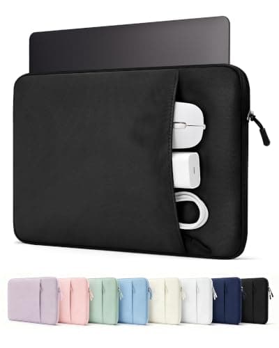 ProCase Laptop Sleeve 13" for MacBook Neo/Air/Pro 13-13.6 inch with A18/M5/M4/M3/M2/M1 Chip 2026-2016, Computer Case Also Compatible with 13" HP Dell ASUS Lenovo Acer Chromebook -Black