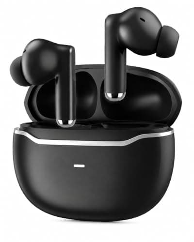 BlitexyFlow Wireless Earbuds, Ear Buds Earphones Bluetooth 5.3 USB C Mini Headphones Touch Control with Microphone Hi-Fi Stereo Sound Deep Bass CVC Noise Cancelling Water-Resistant