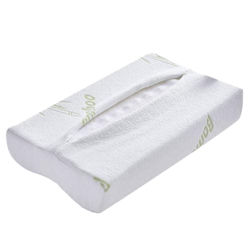 Neck Pillow Cover for Adults, Breathable Fibre White Ergonomic — view 5