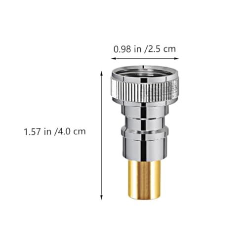 3 Pcs Washing Machine Brass Stop Valve Joint 1/2 Inch — view 2