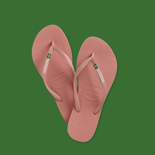 Havaianas - Slim Brasil Logo, Comfortable, Durable, and Lightweight Flip-Flops, Tribute to Brazil, Flag on Straps and Sole, Women, 5 UK — view 2