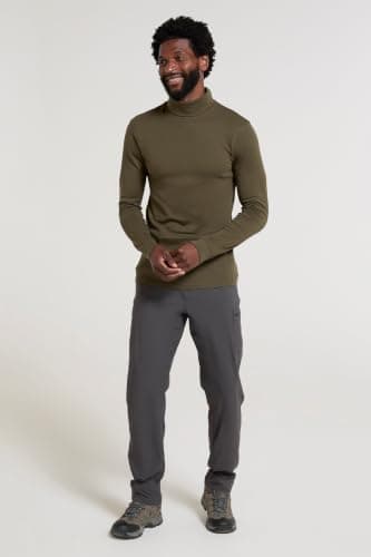 Mountain Warehouse Meribel Mens Thermal Baselayer Top Khaki L — view 3