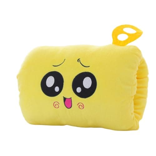 Lovely Cartoon Hand Pillow Cushion Soft Filled Travel Sleeping Companion Warmer Pillow for Winter