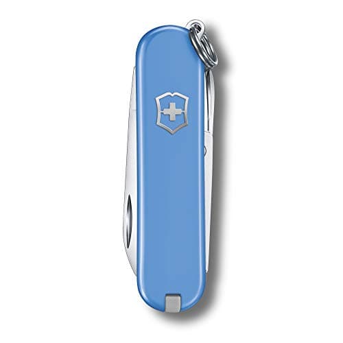 Victorinox Swiss Army Knife Classic SD Pocket Knife, 7 Functions, Blue — view 2