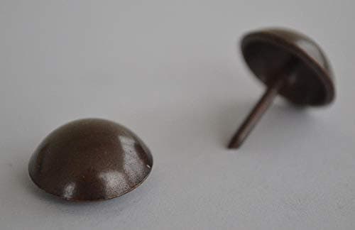 10 Large Heico 19mm Antique Brass Upholstery Nails - Non Rust