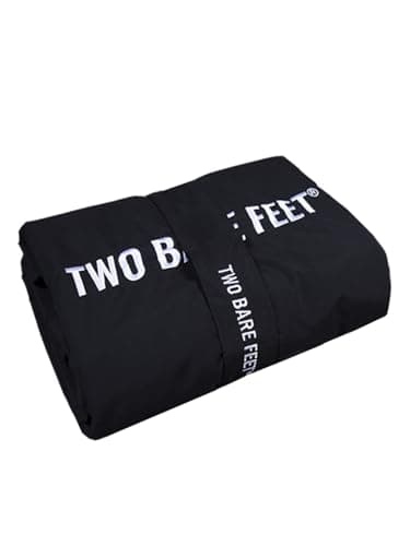 Two Bare Feet Sherpa Lined Waterproof Beach Travel Blanket – Warm, Cozy, Windproof Outdoor Blanket for Camping, Picnics, Hiking & Beach Days – Portable & Lightweight (Black/Charcoal, 145cm x 145cm) — view 6
