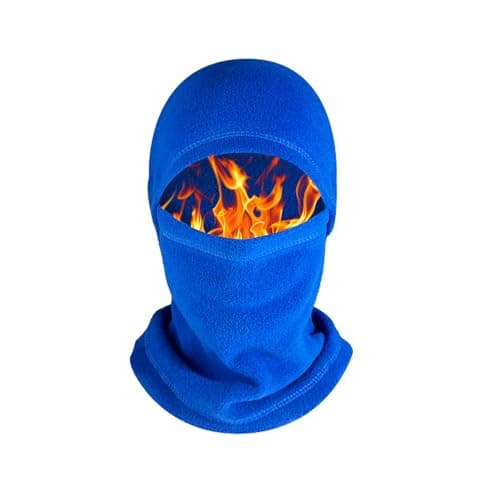 Kids Thermal Balaclava,Kids Winter Hats,Multifunction Windproof Balaclava ski Mask Full Face Cover Hat Breathable Snood Hood Hat Neck Warmer for Cycling Hiking Skiing Snowboarding Outdoor (Blue)