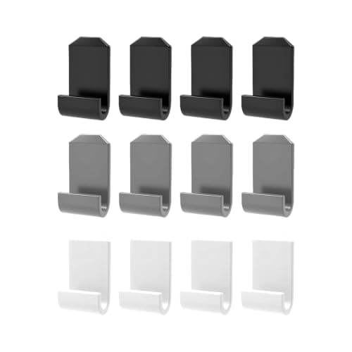 Cord Holder Clips ABS Cable Guides with Flat Mount, Black — view 5