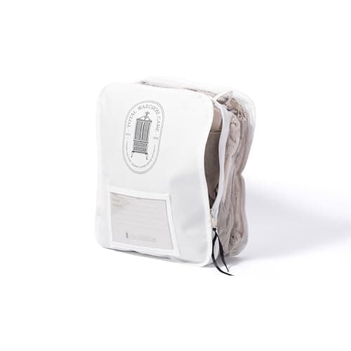 Total Wardrobe Care Knitwear Storage Bag 35x30x10cm - Breathable Moth Proof Jumper & Sweater Storage, Stackable Zipped Clothes Organiser with Clear Panel
