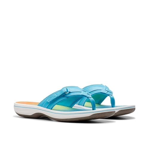 Clarks Women's Breeze Sea Flip-Flop, Turquoise Ombre, 6 UK — view 5
