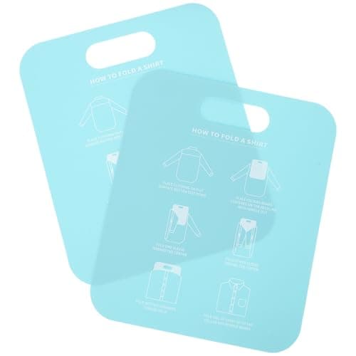2pcs Shirt Folding Board Adult PP Foldable Clothes Packing Aid
