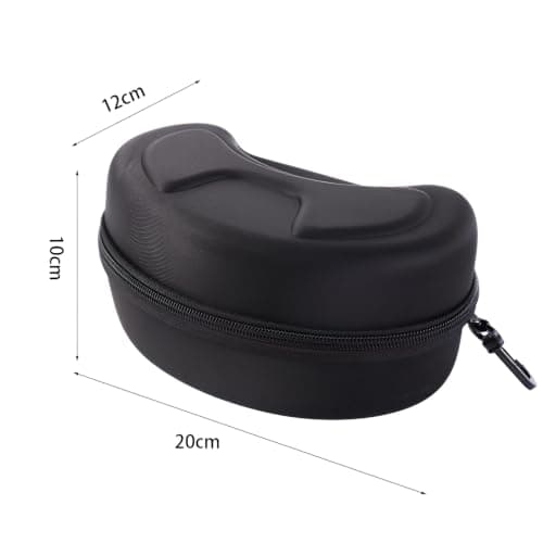 EVA Ski Goggle Case Grey Waterproof Snowboard Eyewear Box Zipper Hard Box — view 2