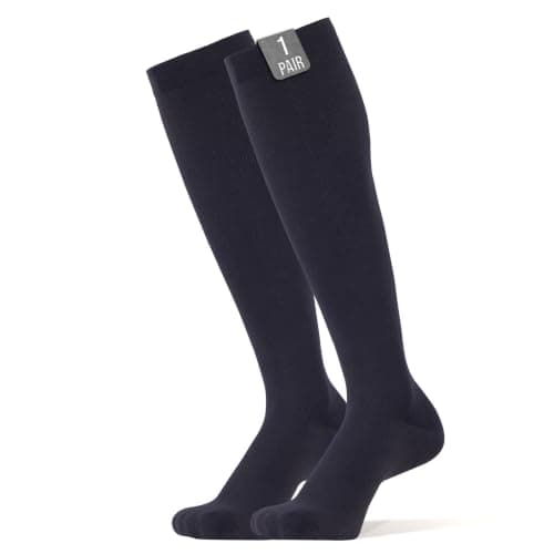 360 RELIEF Compression Socks for Women & Men, Flight Socks S/M Black