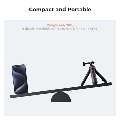 K&F CONCEPT 13.2"/33.5cm Selfie Stick Mini Tripod Portable Vlog Handle Grip — view 5