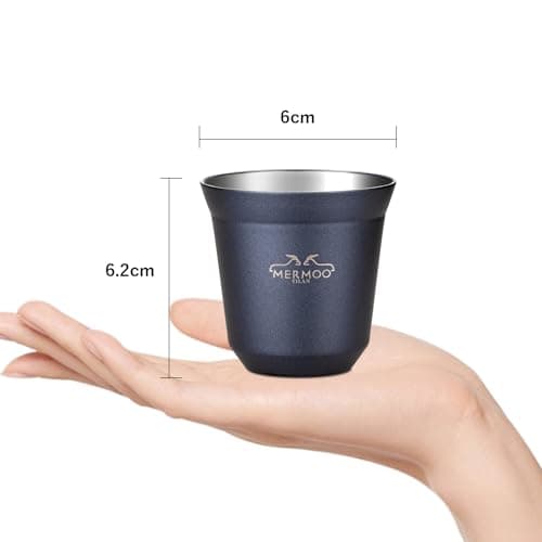 MERMOO YILAN Stackable Espresso Cup 80ml 4pcs/Set with Storage Pouch — view 6
