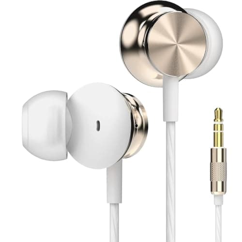 Betron BS10 Earphones Wired In-Ear Headphones, Gold