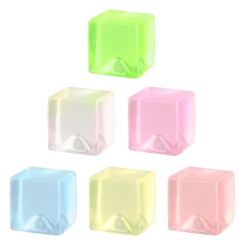 6 Pack Cube Sensory Squeeze Toys BPA Free TPR Fidget Set