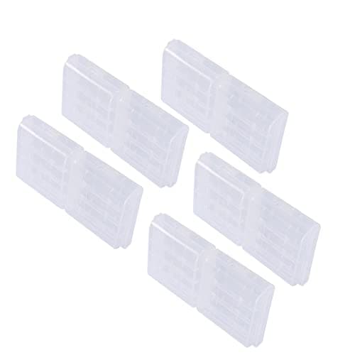 Aritynu Battery case for AA AAA batteries, 10 pack clear plastic holder for — view 5