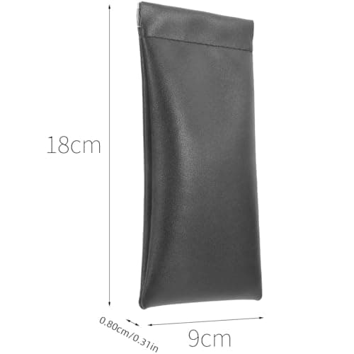 Ousuwo Pack of 4 Automatic Closure Storage Bag, Makeup Organiser Pouch for Sunglasses, Lipstick, Cosmetics & Small Accessories, Portable Travel Bag for Earphones & Cables — view 2