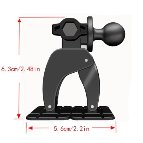 Dashboard Phone Holder Base - 17mm Ball Head | 360 Rotating, Adhesive Mount — view 5