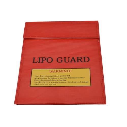 YMWALK Premium Fireproof Document Bag - Safe Storage, Waterproof Explosion-Proof Pouch, Ideal for LiPo Battery & Valuable Protection, Heat Resistant Safety Sleeve for Home & Travel (Red)