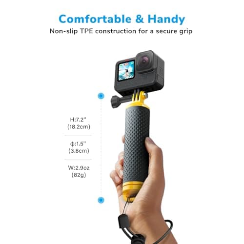 Sametop Floating Hand Grip Waterproof Stick Handle Accessories for GoPro — view 3